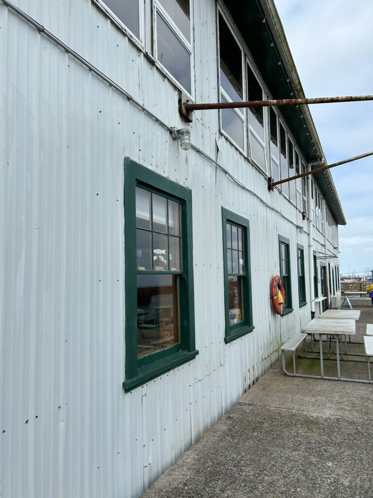 Outside Coffee Girl Coffee on Pier 39 in Astoria Oregon